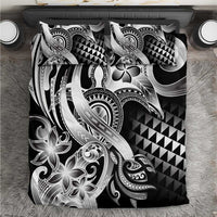 Aloha Black Tribal Honu Tattoo Bedding Set