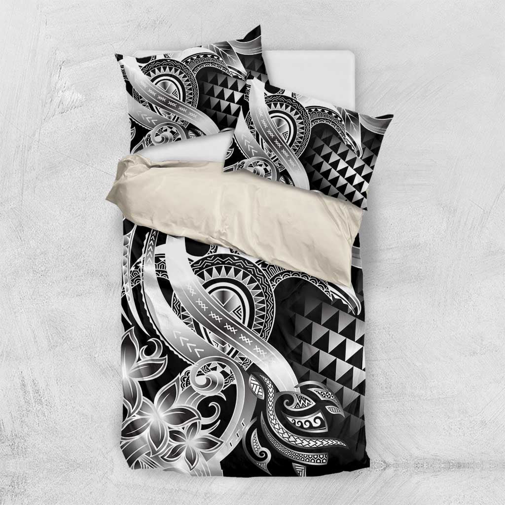 Aloha Black Tribal Honu Tattoo Bedding Set