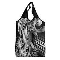 Aloha Black Tribal Honu Tattoo Grocery Bag