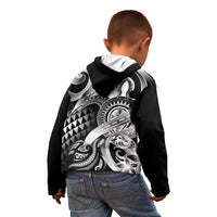 Aloha Black Tribal Honu Tattoo Kid Hoodie LT9 - Polynesian Pride