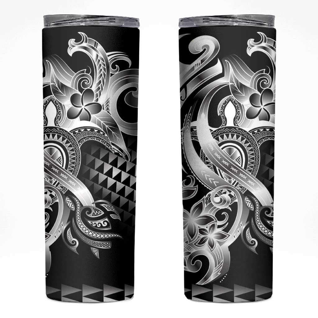 Aloha Black Tribal Honu Tattoo Skinny Tumbler