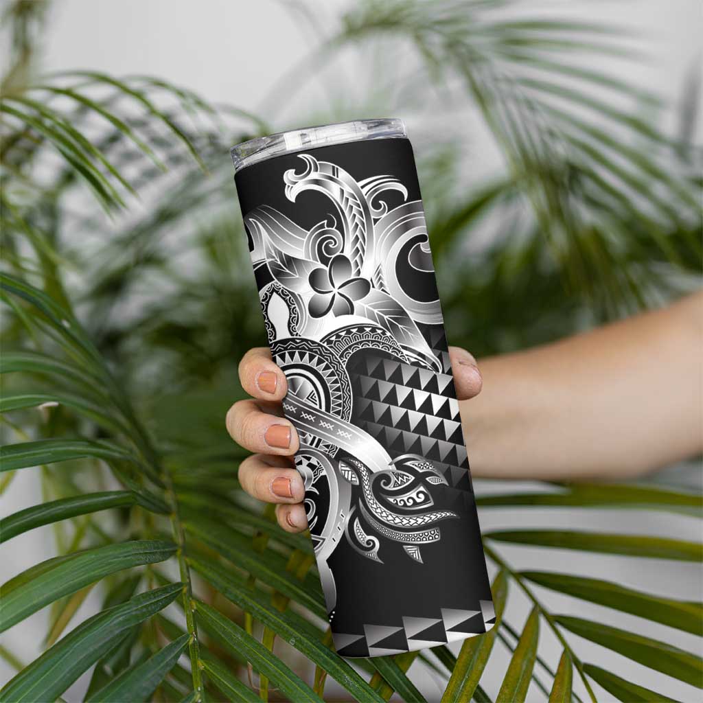 Aloha Black Tribal Honu Tattoo Skinny Tumbler