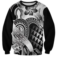 Aloha Black Tribal Honu Tattoo Sweatshirt LT9 Unisex Black - Polynesian Pride