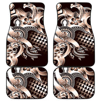Aloha Mocha Mousse Tribal Honu Tattoo Car Mats