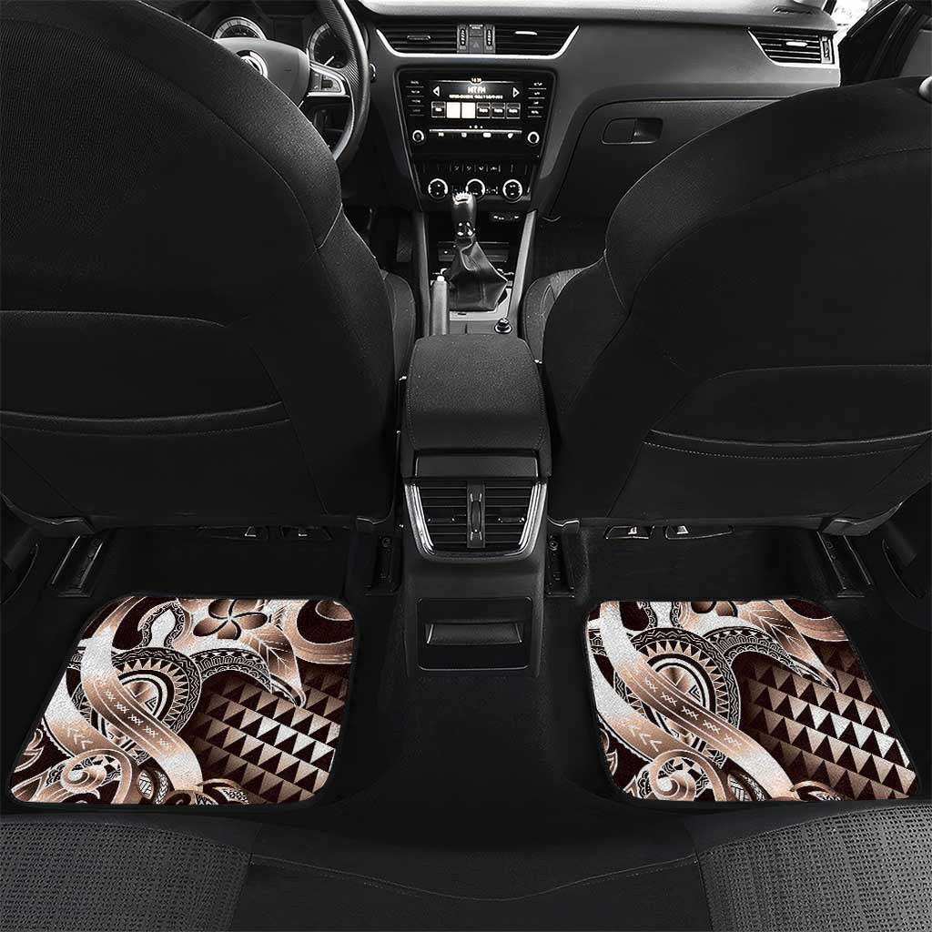 Aloha Mocha Mousse Tribal Honu Tattoo Car Mats