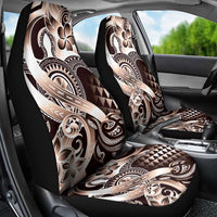 Aloha Mocha Mousse Tribal Honu Tattoo Car Seat Cover