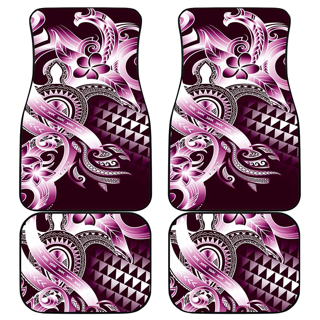 Aloha Pink Tribal Honu Tattoo Car Mats