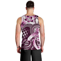Aloha Pink Tribal Honu Tattoo Men Tank Top