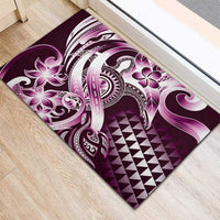 Aloha Pink Tribal Honu Tattoo Rubber Doormat