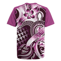 Aloha Pink Tribal Honu Tattoo Rugby Jersey