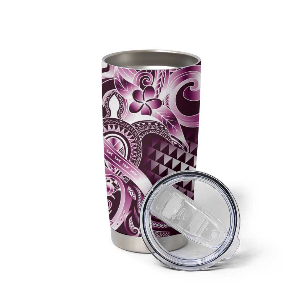 Aloha Pink Tribal Honu Tattoo Tumbler Cup