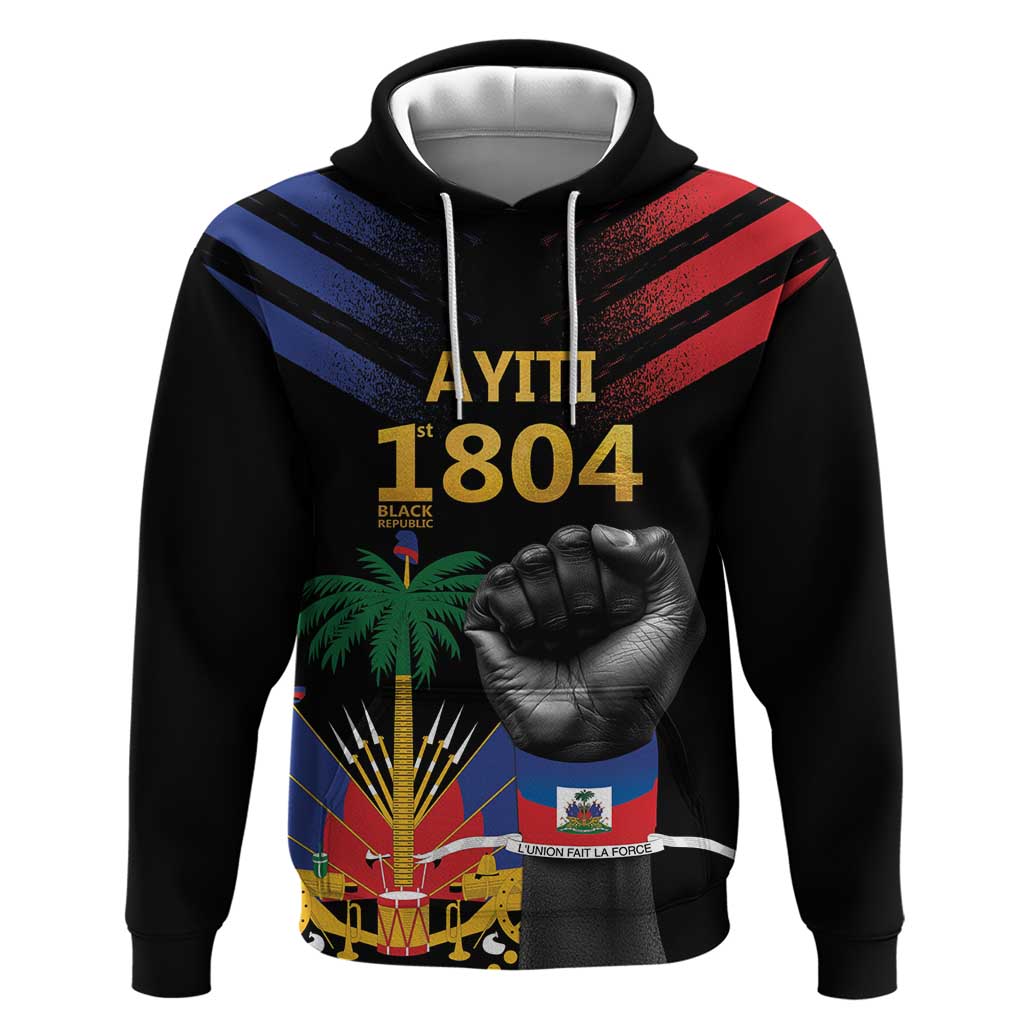 Haiti Independence Day Zip Hoodie The First Black Republic Since 1804