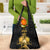 Haitian Negre Marron 1804 Grocery Bag Black Polynesian Pattern