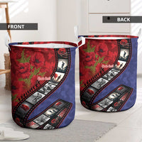 Personalised ANZAC Spirit 1915-2026 Filmstrip Tribute Laundry Basket Lest We Forget 25 April LT9 - Polynesian Pride