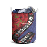 Personalised ANZAC Spirit 1915-2026 Filmstrip Tribute Laundry Basket Lest We Forget 25 April LT9 - Polynesian Pride