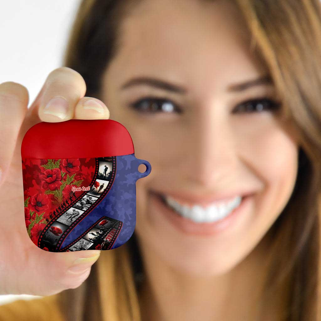 Personalised ANZAC Spirit 1915-2026 Filmstrip Tribute AirPods Case Lest We Forget 25 April