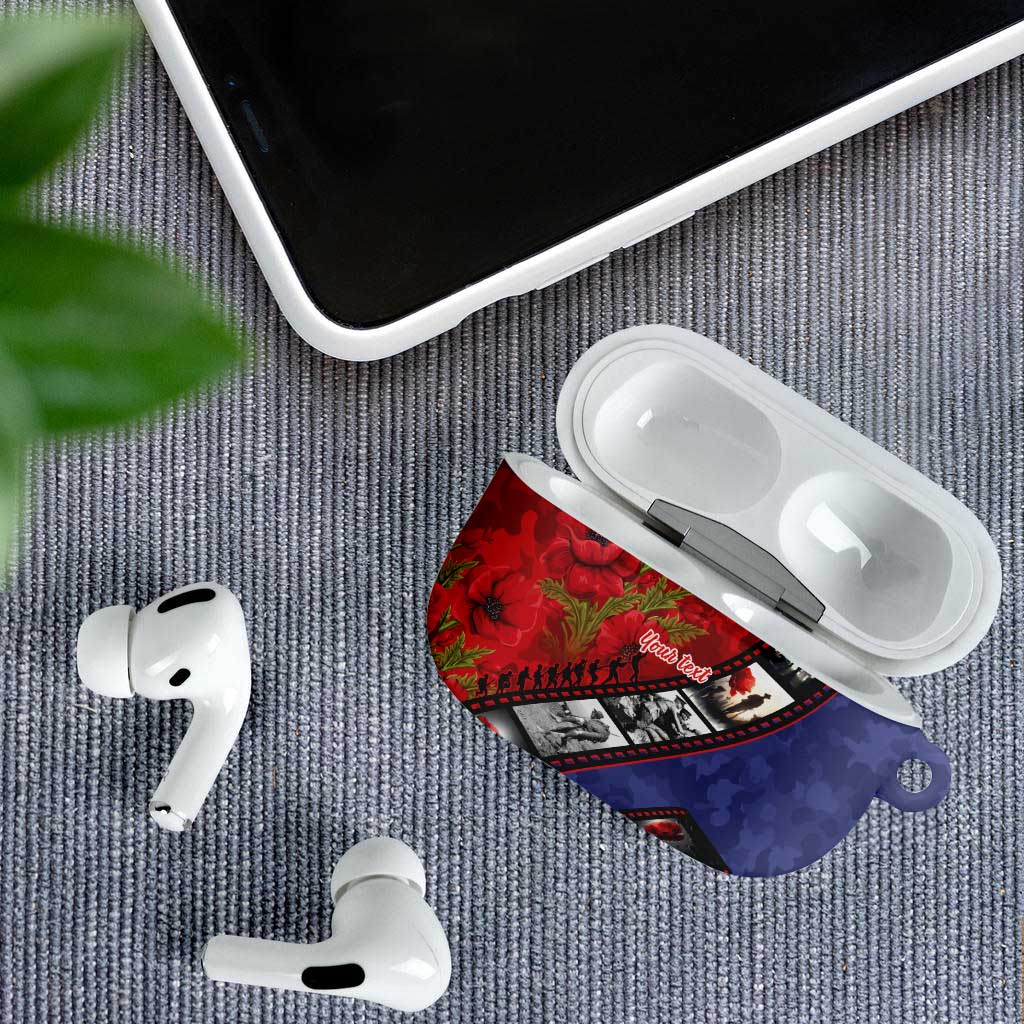 Personalised ANZAC Spirit 1915-2026 Filmstrip Tribute AirPods Case Lest We Forget 25 April