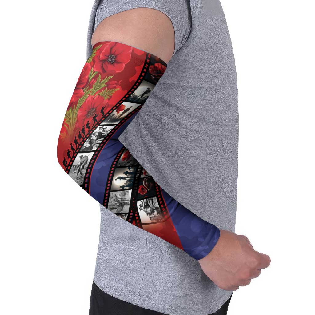 Personalised ANZAC Spirit 1915-2026 Filmstrip Tribute Arm Sleeves Lest We Forget 25 April