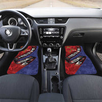 Personalised ANZAC Spirit 1915-2026 Filmstrip Tribute Car Mats Lest We Forget 25 April LT9 Set 2pcs - Front Red - Polynesian Pride