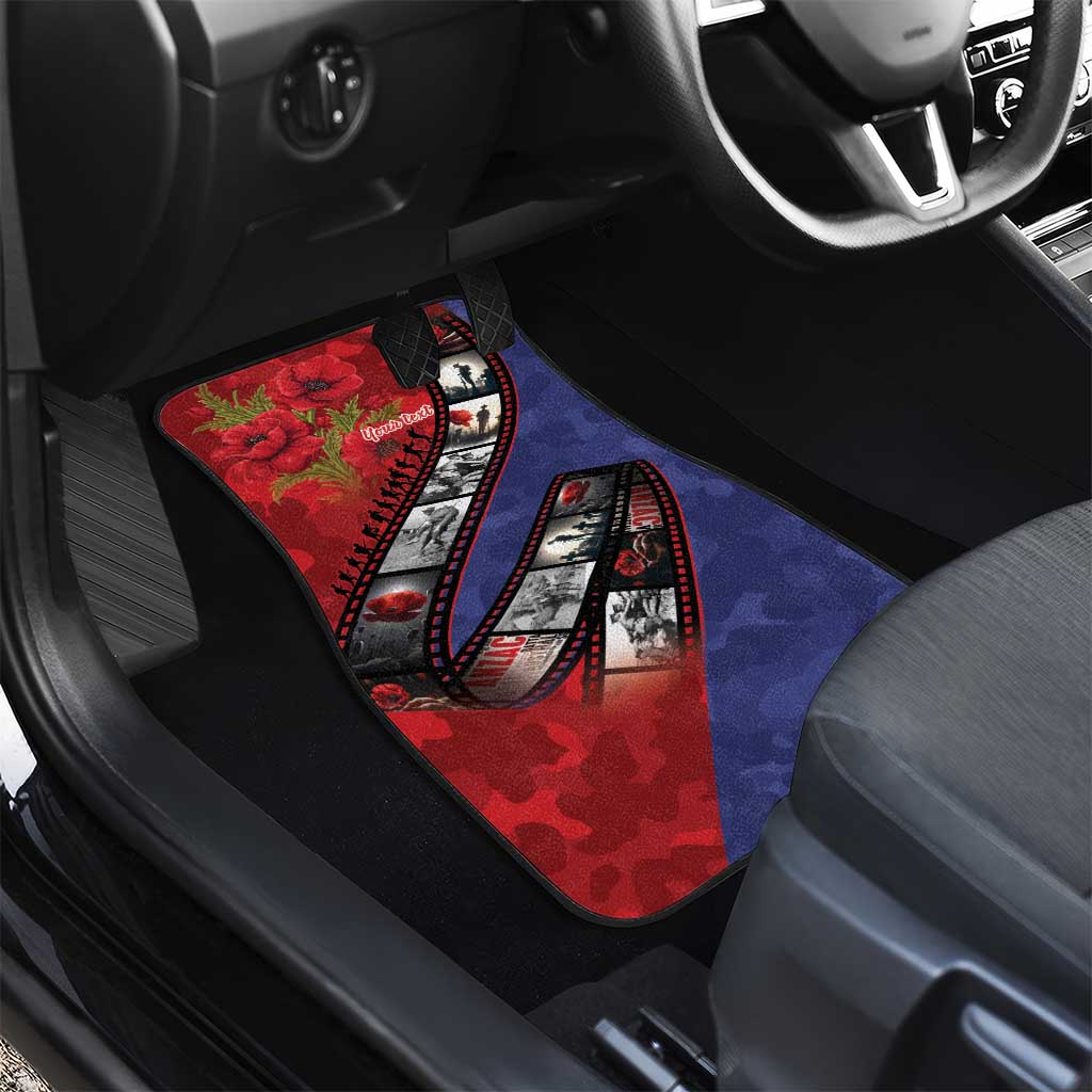 Personalised ANZAC Spirit 1915-2026 Filmstrip Tribute Car Mats Lest We Forget 25 April LT9 - Polynesian Pride