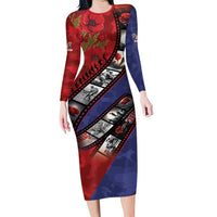Personalised ANZAC Spirit 1915-2026 Filmstrip Tribute Family Matching Long Sleeve Bodycon Dress and Hawaiian Shirt Lest We Forget 25 April