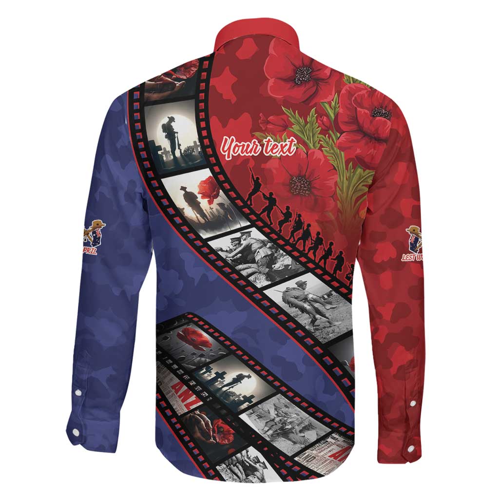 Personalised ANZAC Spirit 1915-2026 Filmstrip Tribute Family Matching Tank Maxi Dress and Hawaiian Shirt Lest We Forget 25 April