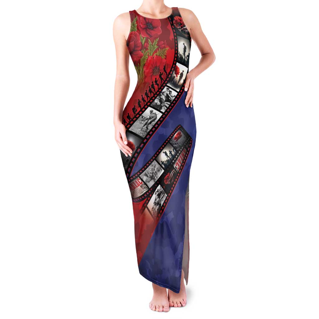 Personalised ANZAC Spirit 1915-2026 Filmstrip Tribute Family Matching Tank Maxi Dress and Hawaiian Shirt Lest We Forget 25 April