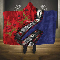 Personalised ANZAC Spirit 1915-2026 Filmstrip Tribute Hooded Blanket Lest We Forget 25 April