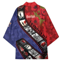 Personalised ANZAC Spirit 1915-2026 Filmstrip Tribute Kimono Lest We Forget 25 April LT9 - Polynesian Pride