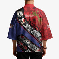 Personalised ANZAC Spirit 1915-2026 Filmstrip Tribute Kimono Lest We Forget 25 April LT9 - Polynesian Pride