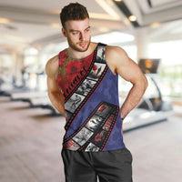 Personalised ANZAC Spirit 1915-2026 Filmstrip Tribute Men Tank Top Lest We Forget 25 April