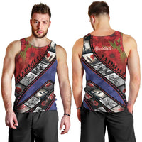 Personalised ANZAC Spirit 1915-2026 Filmstrip Tribute Men Tank Top Lest We Forget 25 April