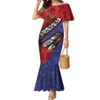 Personalised ANZAC Spirit 1915-2026 Filmstrip Tribute Mermaid Dress Lest We Forget 25 April