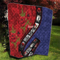 Personalised ANZAC Spirit 1915-2026 Filmstrip Tribute Quilt Lest We Forget 25 April LT9 - Polynesian Pride