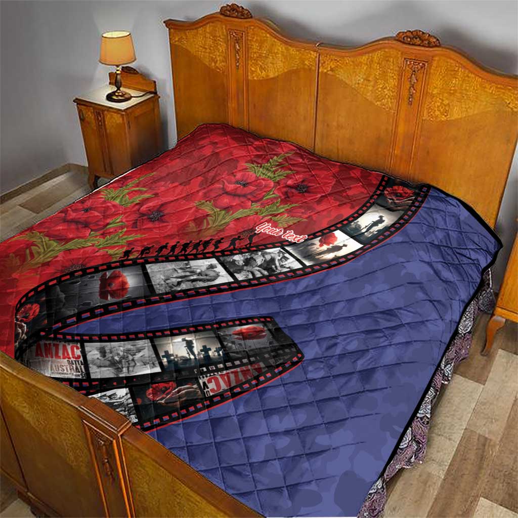 Personalised ANZAC Spirit 1915-2026 Filmstrip Tribute Quilt Lest We Forget 25 April LT9 - Polynesian Pride
