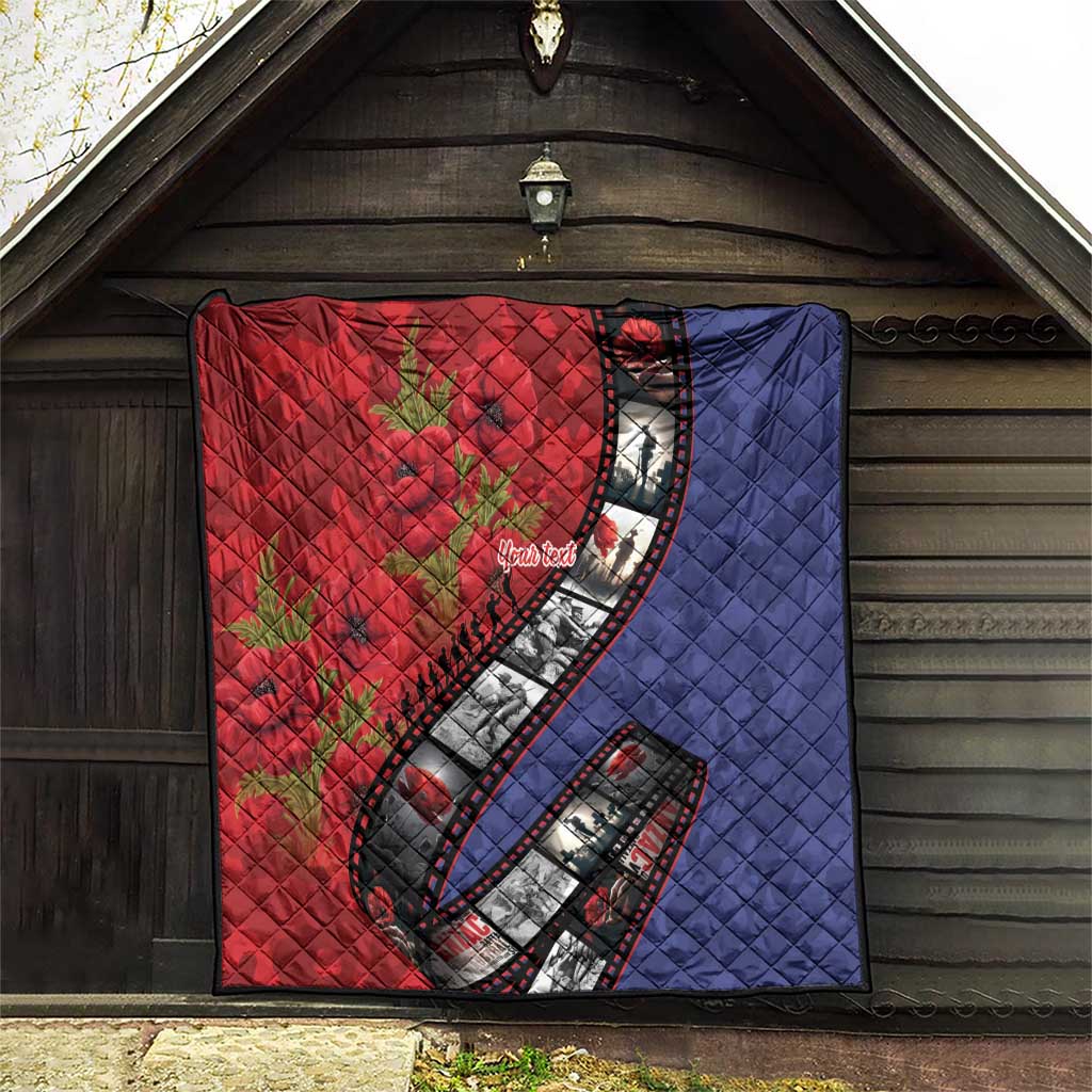Personalised ANZAC Spirit 1915-2026 Filmstrip Tribute Quilt Lest We Forget 25 April LT9 - Polynesian Pride