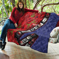 Personalised ANZAC Spirit 1915-2026 Filmstrip Tribute Quilt Lest We Forget 25 April LT9 - Polynesian Pride