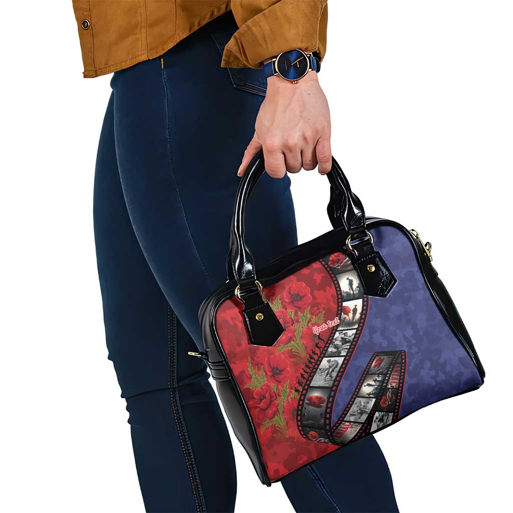Personalised ANZAC Spirit 1915-2026 Filmstrip Tribute Shoulder Handbag Lest We Forget 25 April LT9 - Polynesian Pride
