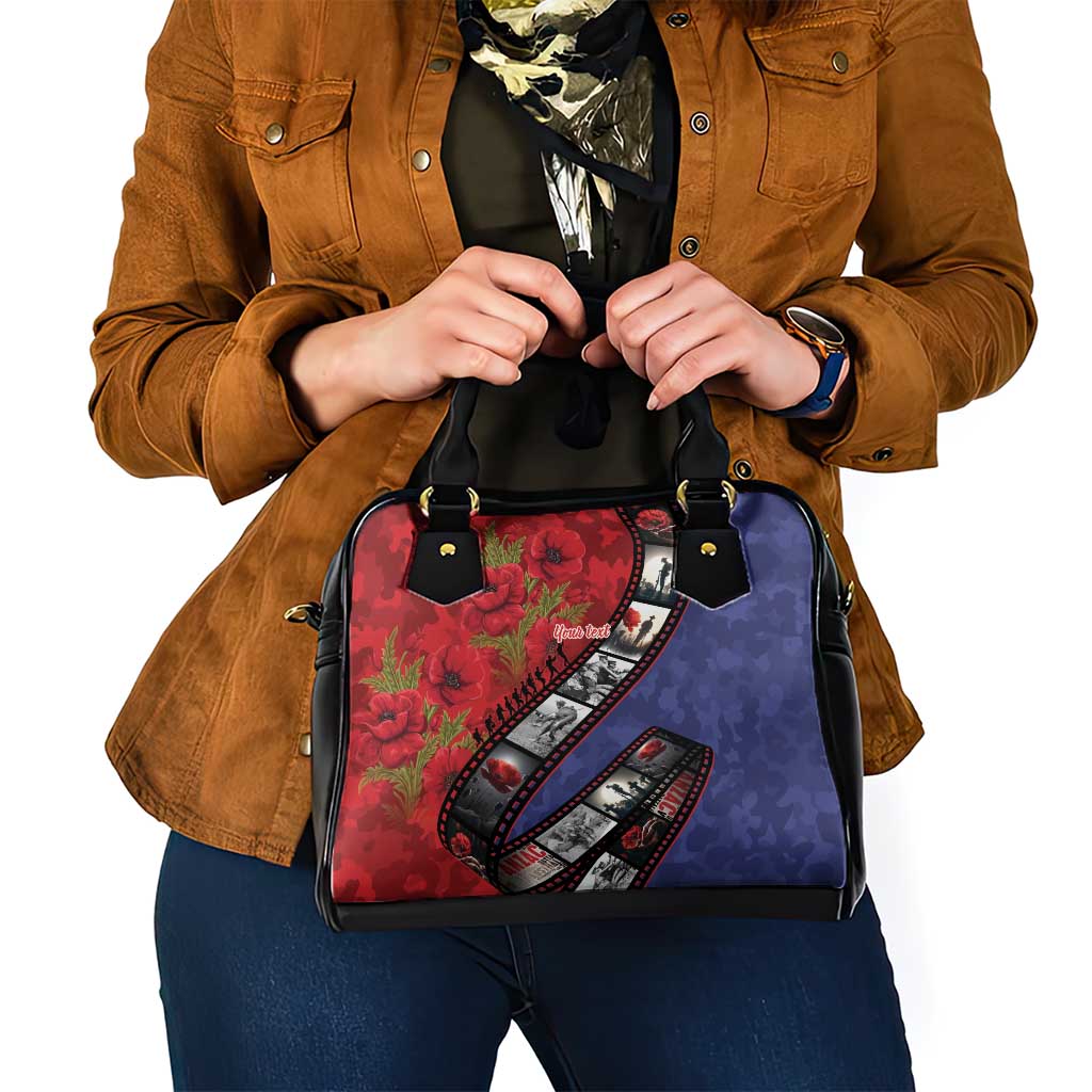 Personalised ANZAC Spirit 1915-2026 Filmstrip Tribute Shoulder Handbag Lest We Forget 25 April LT9 - Polynesian Pride
