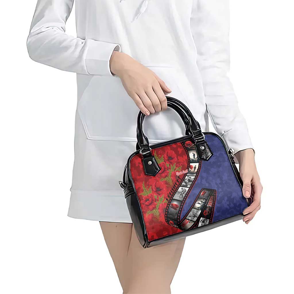 Personalised ANZAC Spirit 1915-2026 Filmstrip Tribute Shoulder Handbag Lest We Forget 25 April LT9 - Polynesian Pride