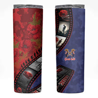 Personalised ANZAC Spirit 1915-2026 Filmstrip Tribute Skinny Tumbler Lest We Forget 25 April
