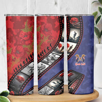 Personalised ANZAC Spirit 1915-2026 Filmstrip Tribute Skinny Tumbler Lest We Forget 25 April