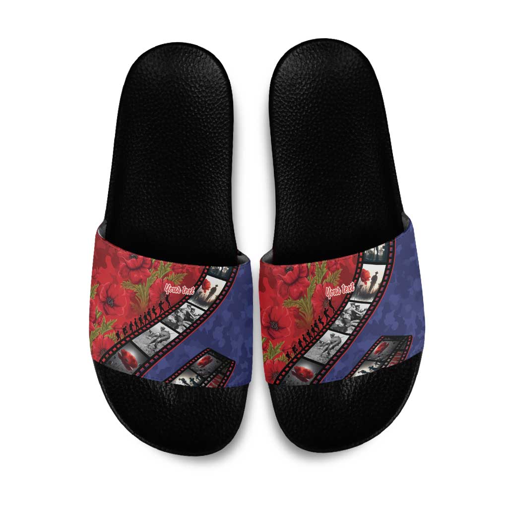 Personalised ANZAC Spirit 1915-2026 Filmstrip Tribute Slide Sandals Lest We Forget 25 April