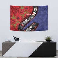 Personalised ANZAC Spirit 1915-2026 Filmstrip Tribute Tapestry Lest We Forget 25 April LT9 - Polynesian Pride