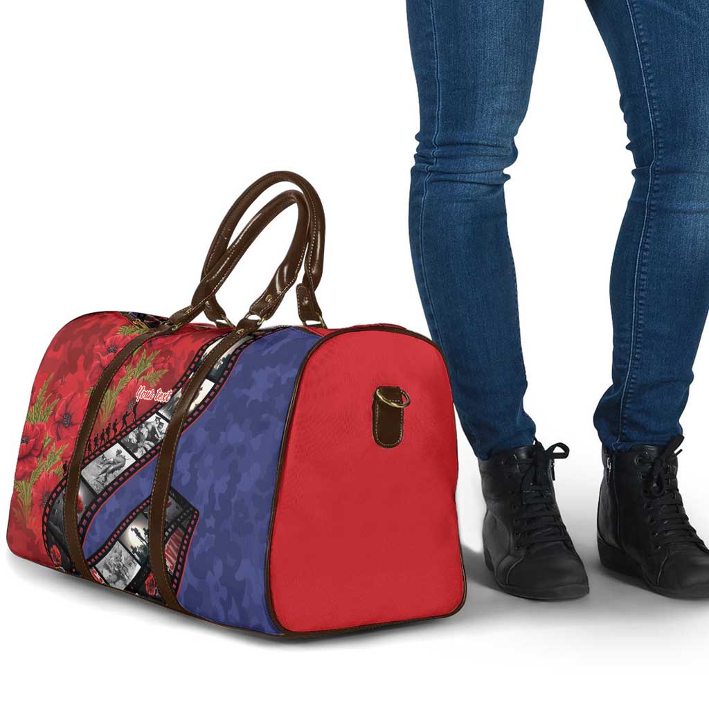 Personalised ANZAC Spirit 1915-2026 Filmstrip Tribute Travel Bag Lest We Forget 25 April