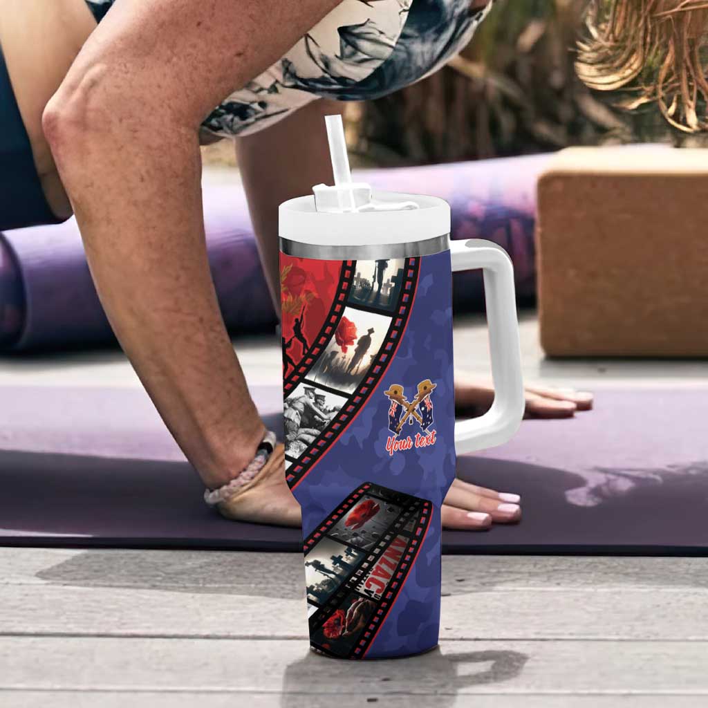 Personalised ANZAC Spirit 1915-2026 Filmstrip Tribute Tumbler With Handle Lest We Forget 25 April