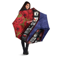 Personalised ANZAC Spirit 1915-2026 Filmstrip Tribute Umbrella Lest We Forget 25 April