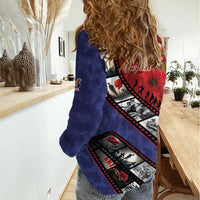 Personalised ANZAC Spirit 1915-2026 Filmstrip Tribute Women Casual Shirt Lest We Forget 25 April