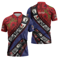 Personalised ANZAC Spirit 1915-2026 Filmstrip Tribute Zipper Polo Shirt Lest We Forget 25 April