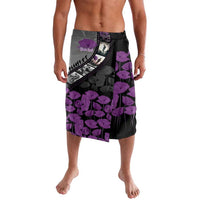 Personalised Remembering ANZAC Lest We Forget Lavalava Vintage Film Frame Memorial Purple Poppy LT9 Purple - Polynesian Pride
